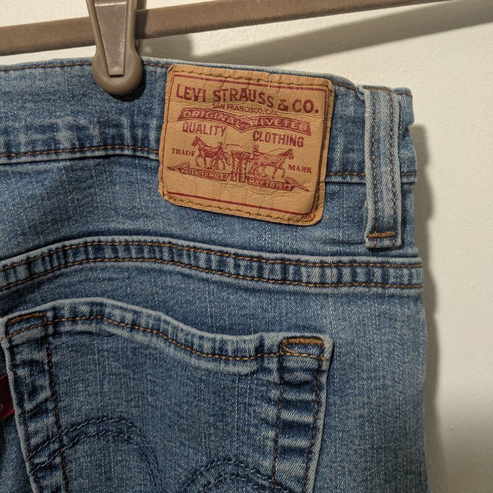 Levis 512 Perfectly Slimming Wide Leg Stretch Denim 12P - Picture 3 of 5